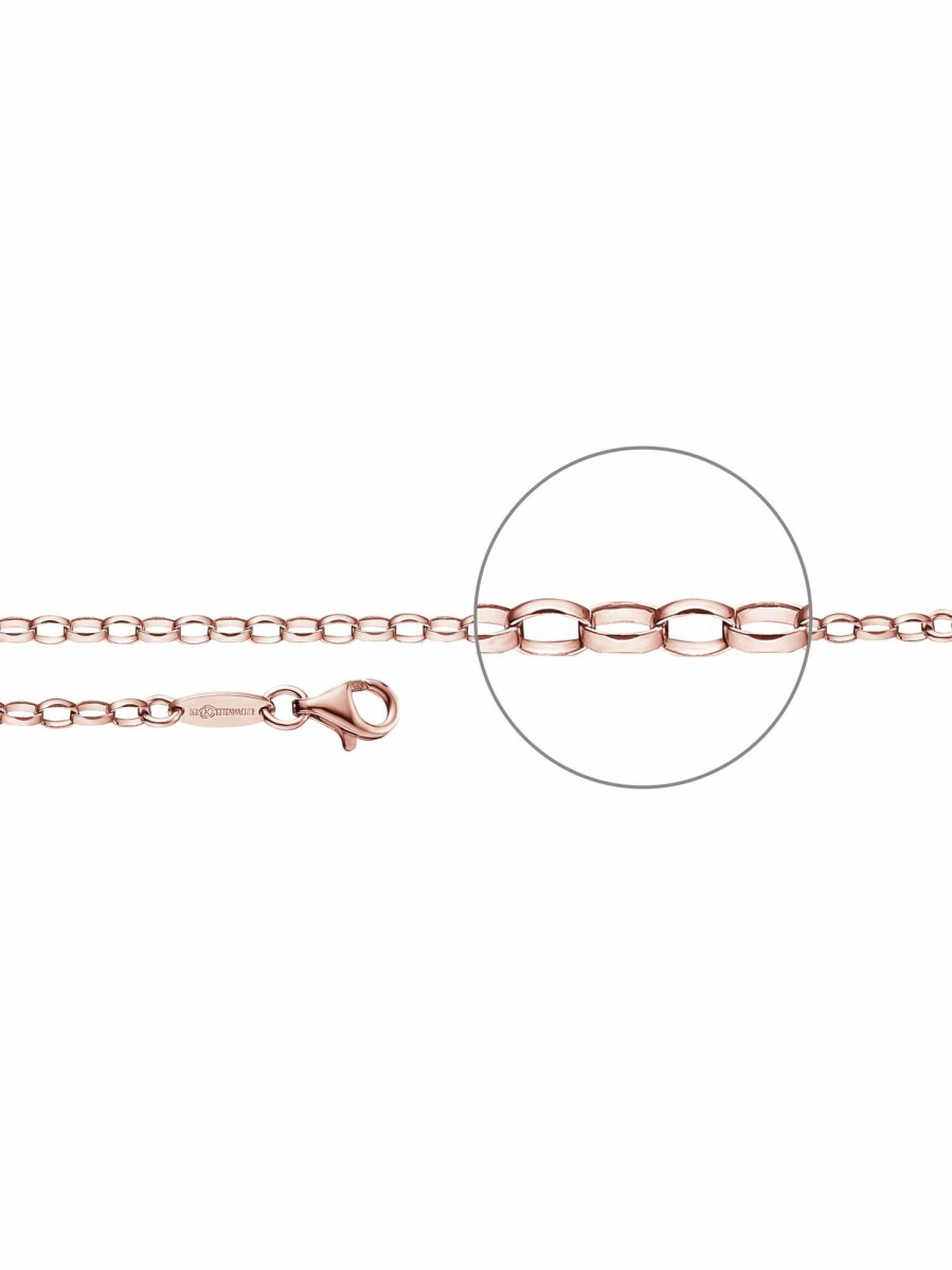 Der Kettenmacher Der Kettenmacher Uni Halskette Anker Kette 60Cm Rosegold A1-60R | Halsketten