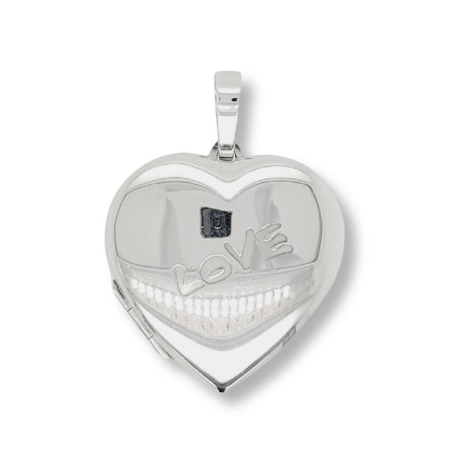 Dein-Juwelier Kollektion Damen Herz Medaillon Love Silber 33.1112.R | Charms & Anhanger