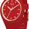 Ice-Watch Ice-Watch - Ice Glam Colour Red - Rote Damenuhr Mit Silikonarmband | Analoguhren