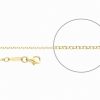 Der Kettenmacher Der Kettenmacher Damen Halskette Erbskette Gold E1-45G | Halsketten