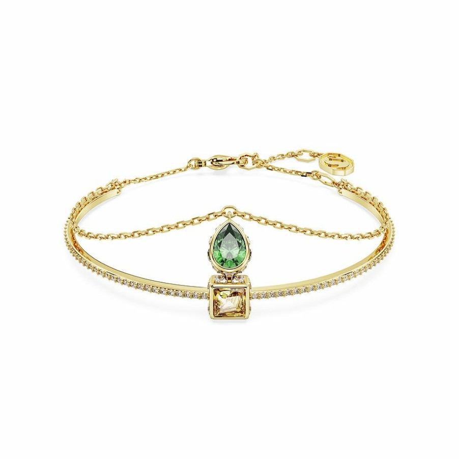 Swarovski Swarovski Damen Armreif Stilla Grose M Gelbgold 5662924 | Armbander