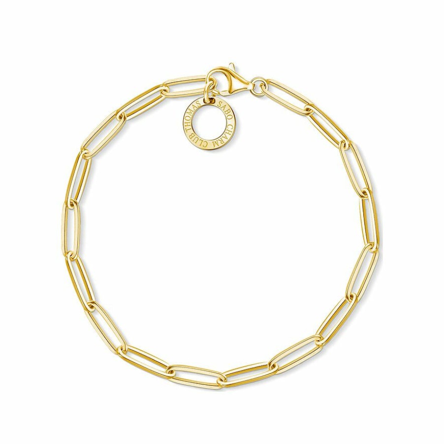 Thomas Sabo Thomas Sabo Damen Charm-Armband Carrier Gelbgold X0253-413-39-L18,5 | Armbander