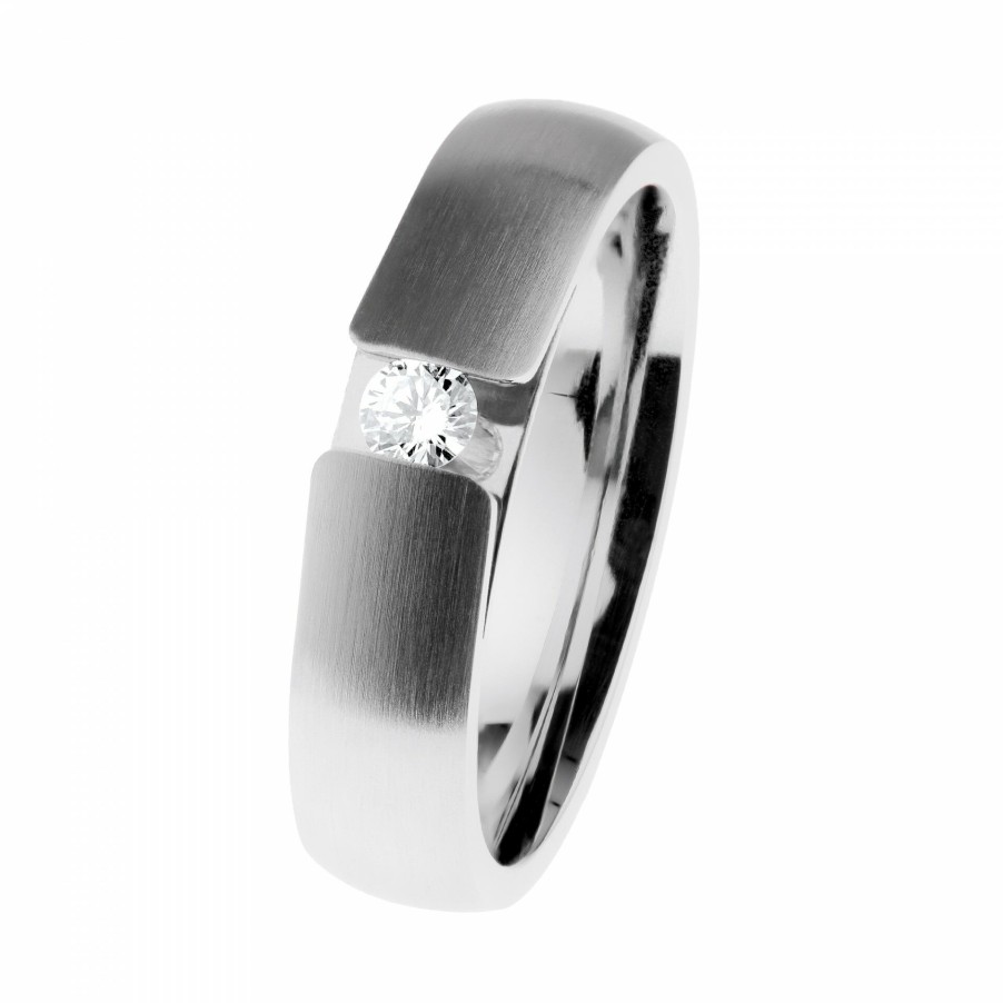 Ernstes Design Ernstes Design Damen Diamant Ring Grose 55 Silber R516-55 | Ringe