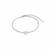 Xenox Xenox Damen Armband Mit Zirkonia Herz Charm Silber Xs3413N | Armbander