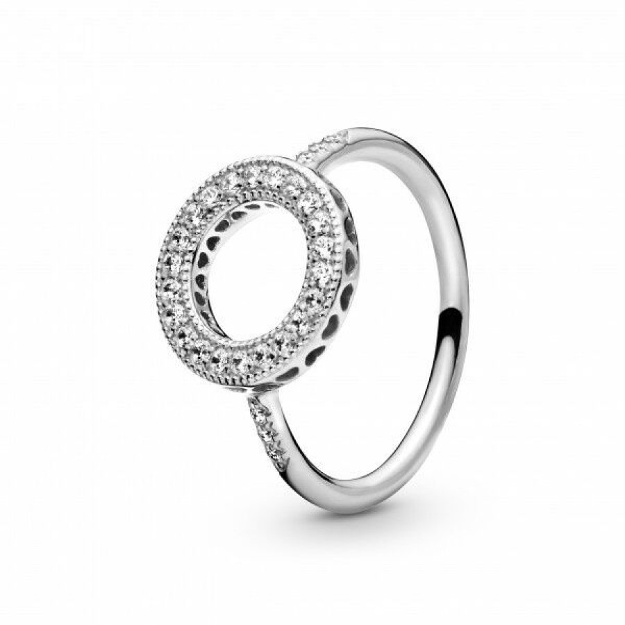 Pandora Pandora Damen Ring Unendliche Herzen Mit Zirkonia Grose 54 Silber 191039Cz-54 | Ringe