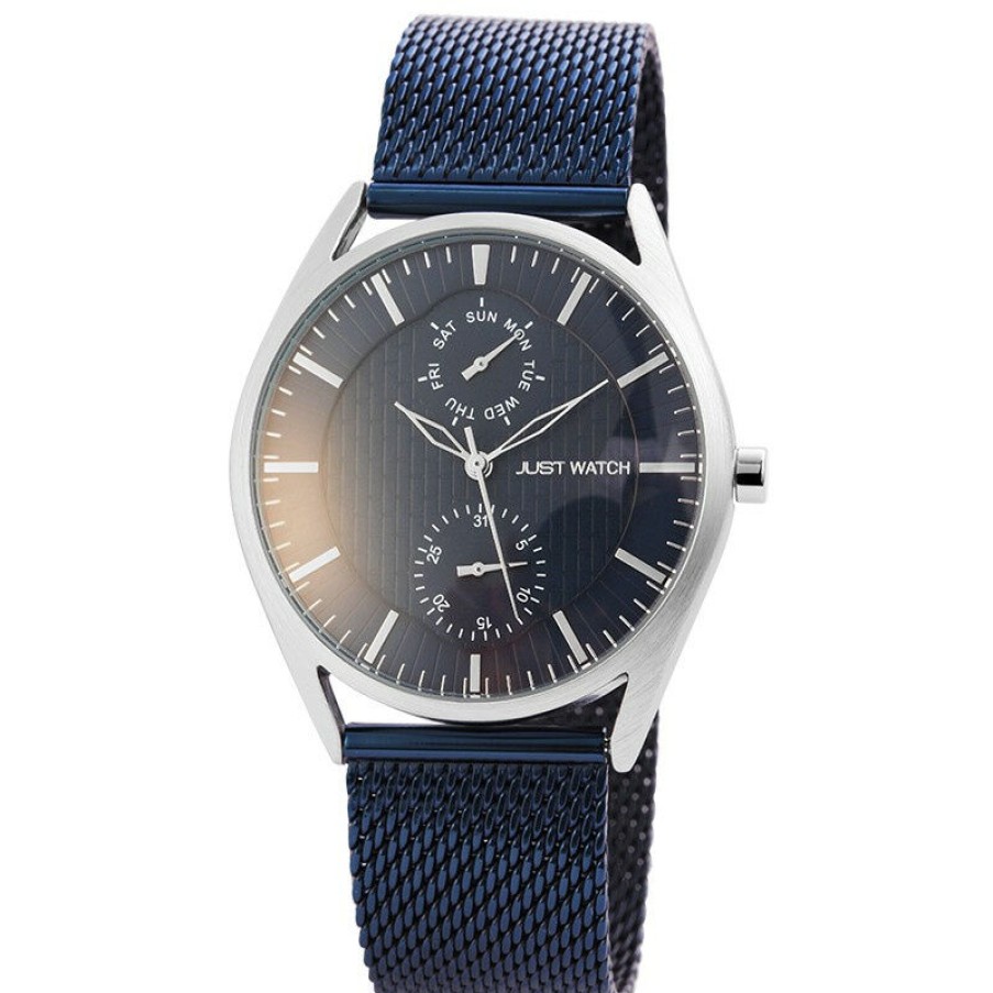 Just Watch Just Watch Herrenuhr Mit Milanaiseband Blau Jw20016-001 | Analoguhren