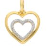 White Sense White Sense Damen Anhanger Herz Mit Zirkonia Gold 4.31.4.150 | Charms & Anhanger