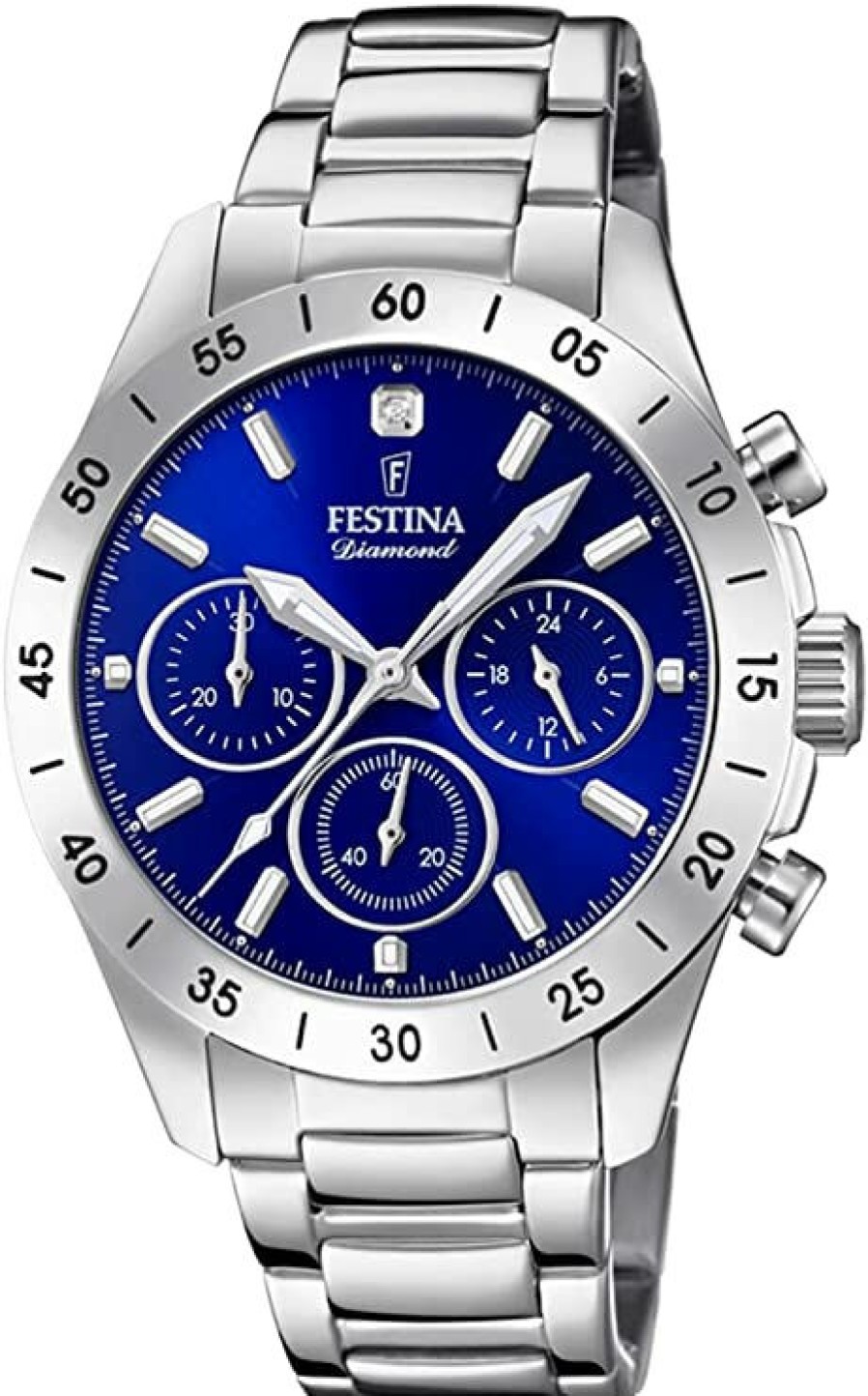 Festina Festina Damen Chronograph Quarz Werk Blau/Silber F20397/2 | Chronographen