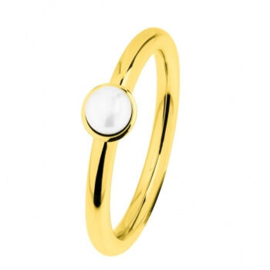 Ernstes Design Ernstes Design Damen Ring Mit Suswasserperle Grose 50 Gold R490.53 | Ringe