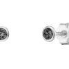 White Sense White Sense Damen Ohrstecker Mit Schwarzen Zirkonia Silber 9.91.3.11 | Ohrringe