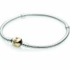 Pandora Pandora Moments Damen-Armband Mit Gold-Verschluss Silber 590702Hg | Armbander