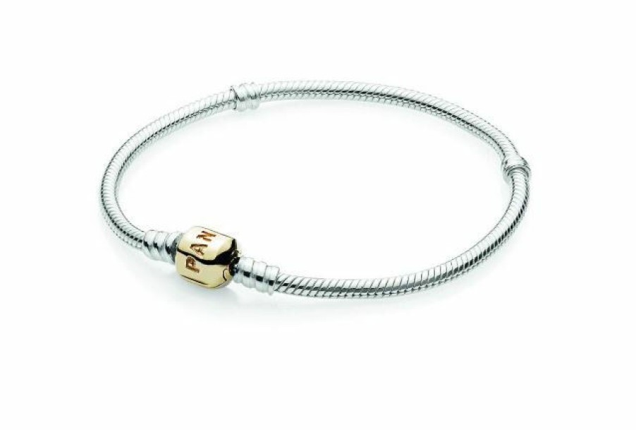 Pandora Pandora Moments Damen-Armband Mit Gold-Verschluss Silber 590702Hg | Armbander