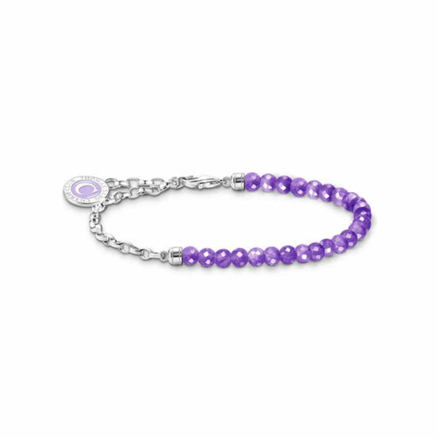 Thomas Sabo Thomas Sabo Damen Armband Carrier Amethyst Silber A2130-007-13-L15V | Armbander