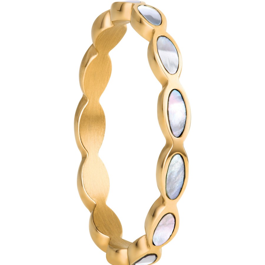 Bering Bering Damen Innenring Mit Perlmutt Steinen Grose 65 Gold 580-25-91 | Ringe