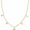 Xenox Xenox Damen Halskette Mit Zirkonia Anhangern Collier 45Cm Gold Xs2297G | Halsketten