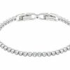 Swarovski Swarovski Damen Gliederarmband Emily Mit Kristallchatons Silber 1808960 | Armbander