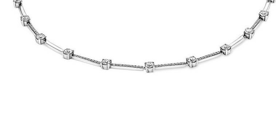 Pandora Pandora Timeless Damen Halskette Pave Collier 45Cm Silber 390059C01-45 | Halsketten