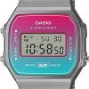 Casio Casio Vintage Damenuhr Pink/Turkis A168Werb-2Aef | Digitaluhren