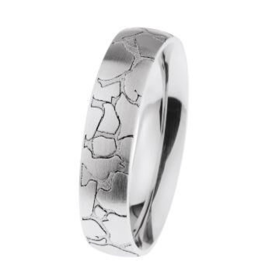 Ernstes Design Ernstes Design Partnerring Grose 62 Graviert Silber R661.62 | Ringe