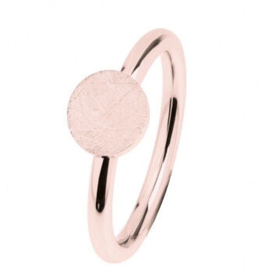 Ernstes Design Ernstes Design Damen Ring Mattiert Grose 55 Rosegold R476-55 | Ringe