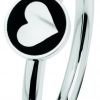 Ernstes Design Ernstes Design Damen Statement Ring Mit Herz Motiv Grose 55 Silber R480-55 | Ringe