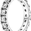 Pandora Pandora Damen Ring Eternity Mit Zirkonia Steinen Grose 60 Silber 190050C01-60 | Ringe