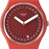 Swatch Swatch Uni-Armbanduhr Cycles In The Sun Sonnenzyklenuhr Rot So28R400 | Analoguhren