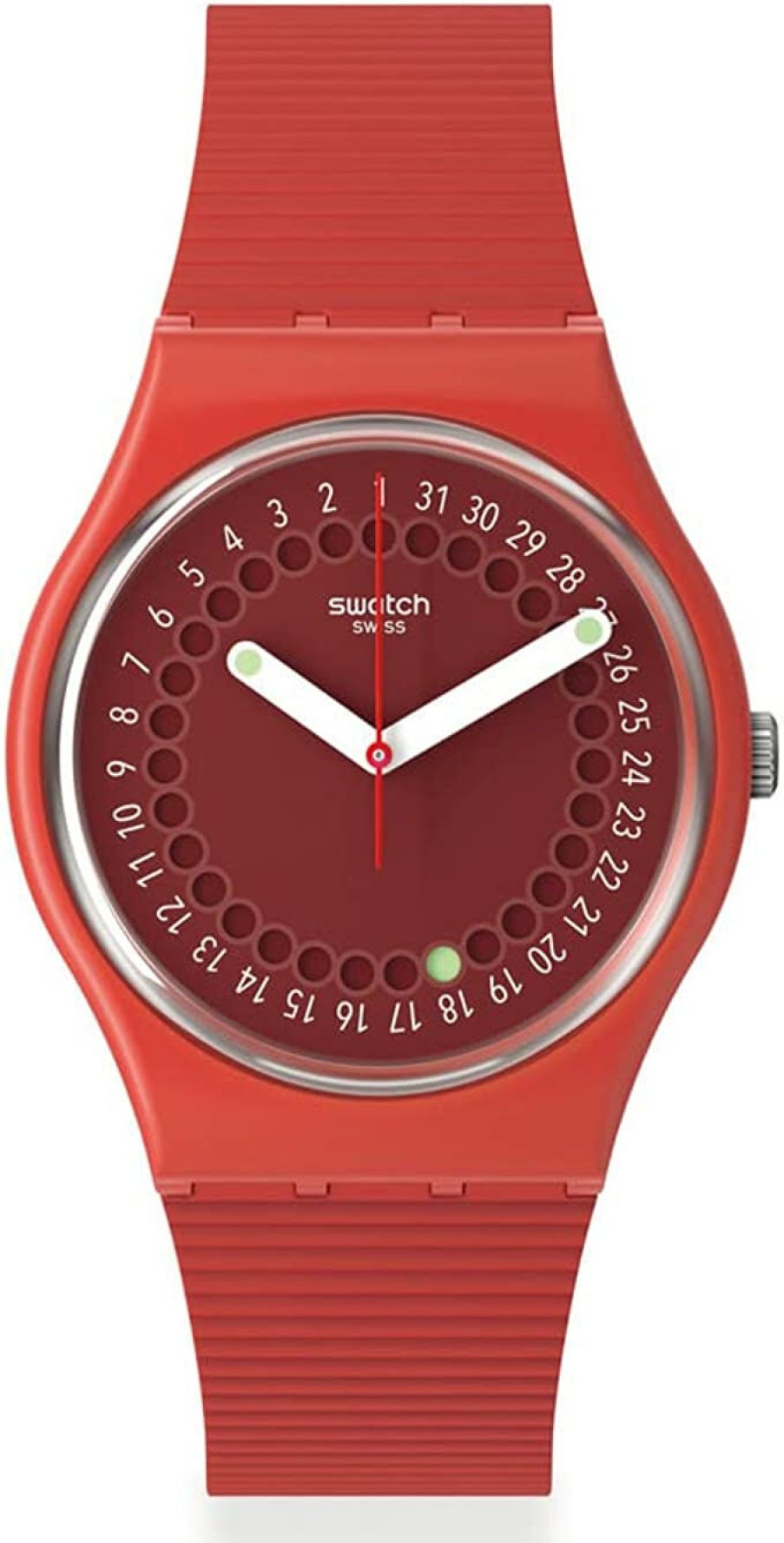 Swatch Swatch Uni-Armbanduhr Cycles In The Sun Sonnenzyklenuhr Rot So28R400 | Analoguhren