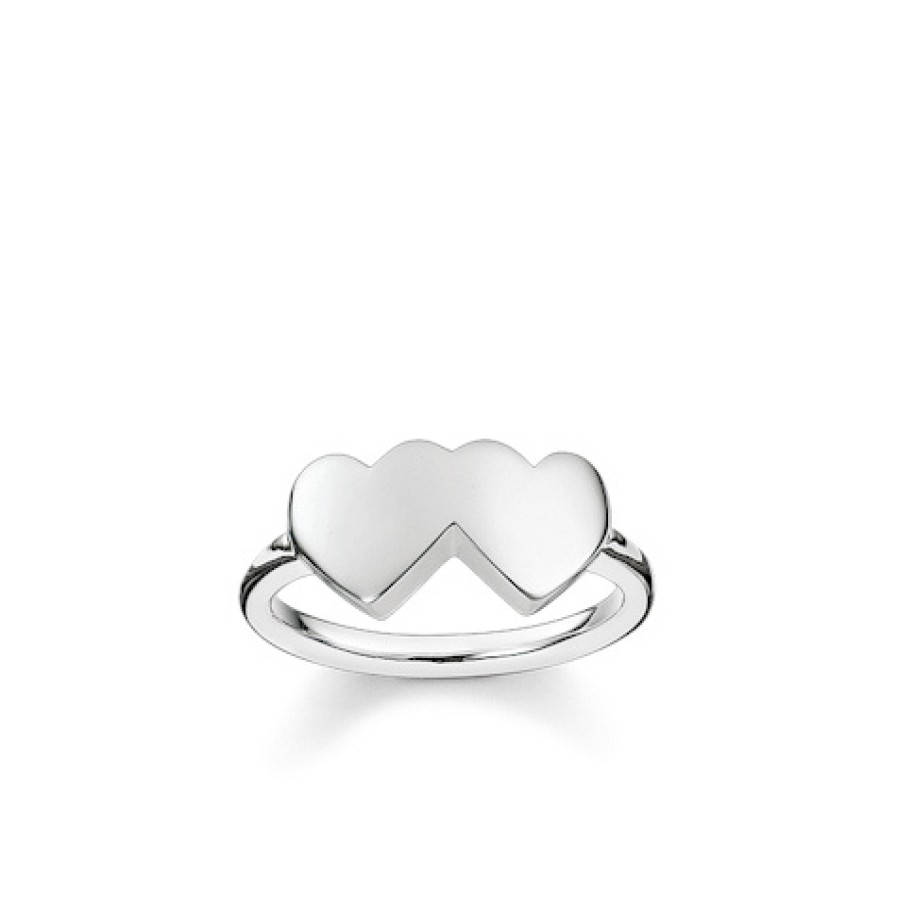 Thomas Sabo Thomas Sabo Ring 2 Herzen Silber Tr2081-001-12-54 | Ringe