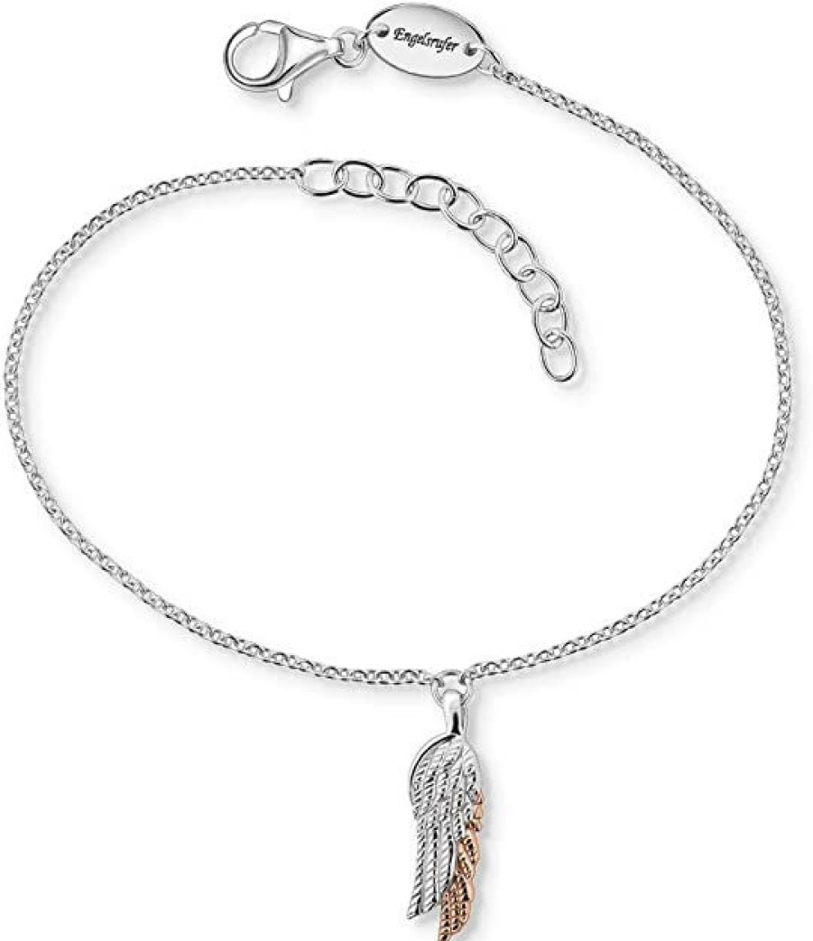 Engelsrufer Engelsrufer Damen Armband Sterling Silber Und Flugel Erb-Wingduo-Bir | Armbander