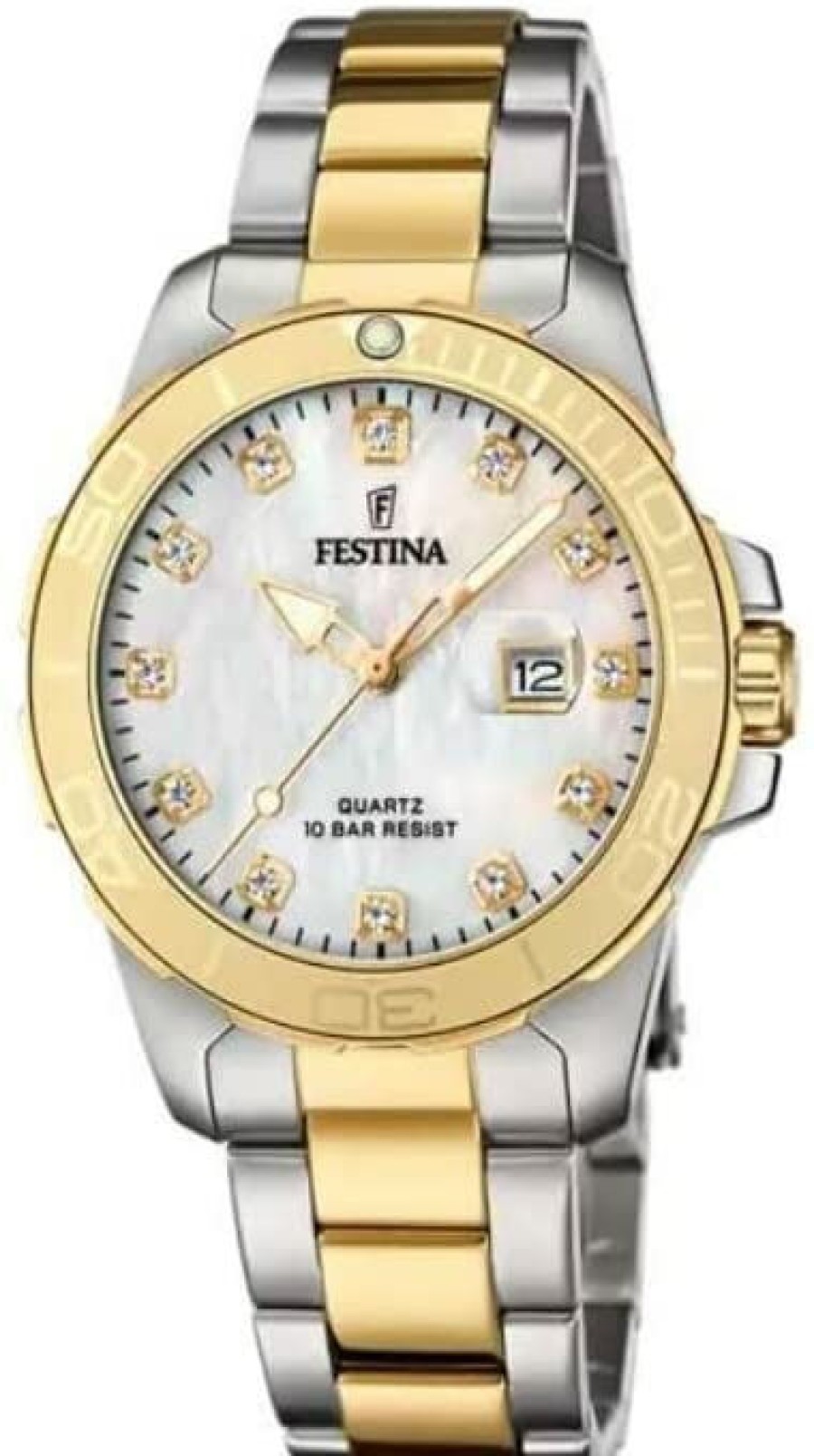 Festina Armbanduhr Perlmutt Ziffernblatt F20504/2 | Analoguhren