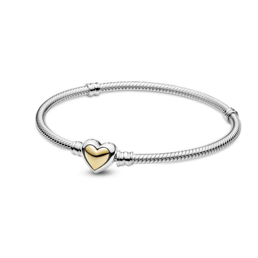 Pandora Pandora Passions Damen Armband Mit Herz-Verschluss Bicolor 599380C00- | Armbander