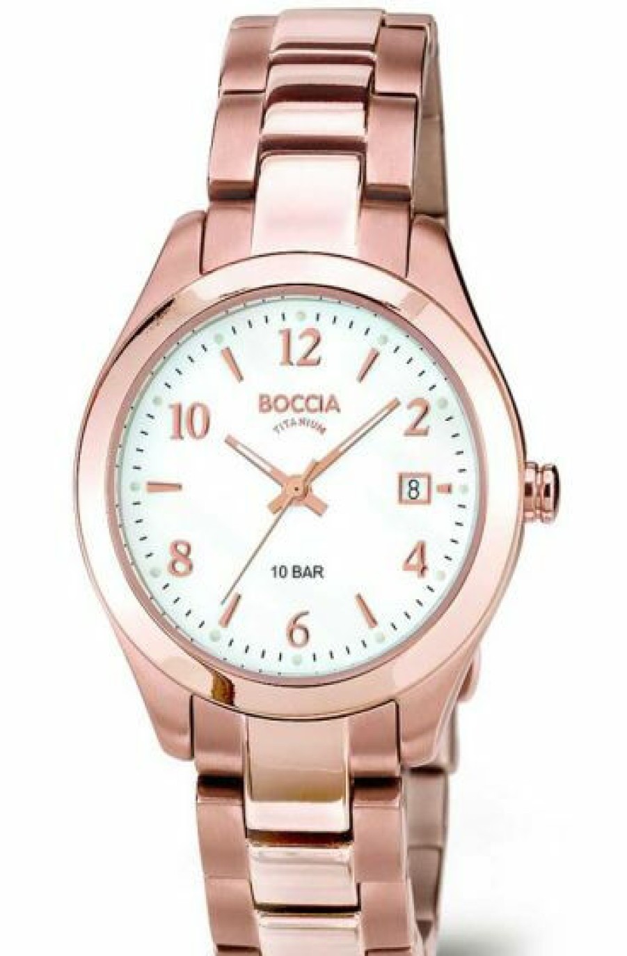 Boccia Boccia Titanium Damen Analoguhr Rosegold 3224-04 | Analoguhren