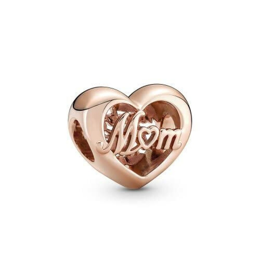 Pandora Pandora Rose Charm Herz "Mom" Mit Zirkonia 781451C00 | Charms & Anhanger