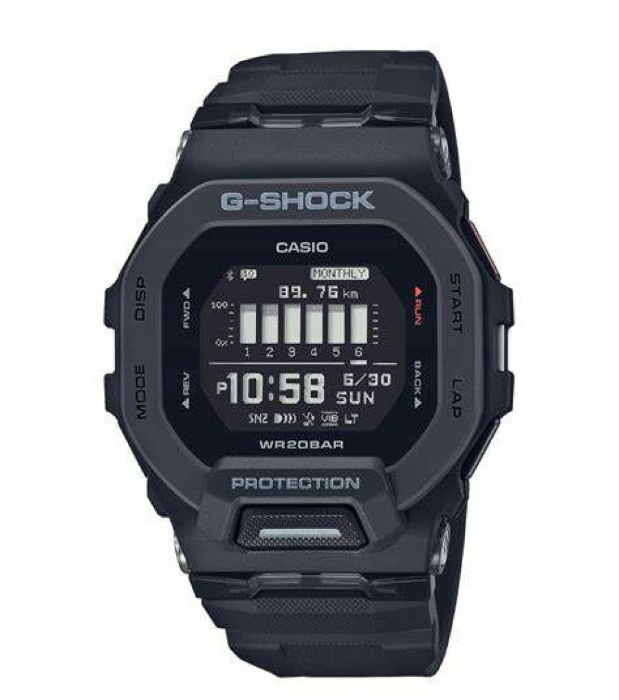 G-Shock G-Shock Herren Digitaluhr G-Squad Mit Resinband Schwarz Gbd-200-1Er | Digitaluhren