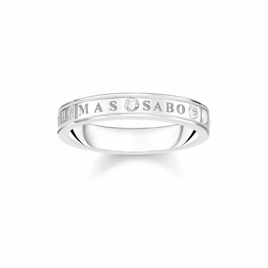 Thomas Sabo Thomas Sabo Damen Logo-Ring Grose 54 Silber Tr2253-051-14-54 | Ringe