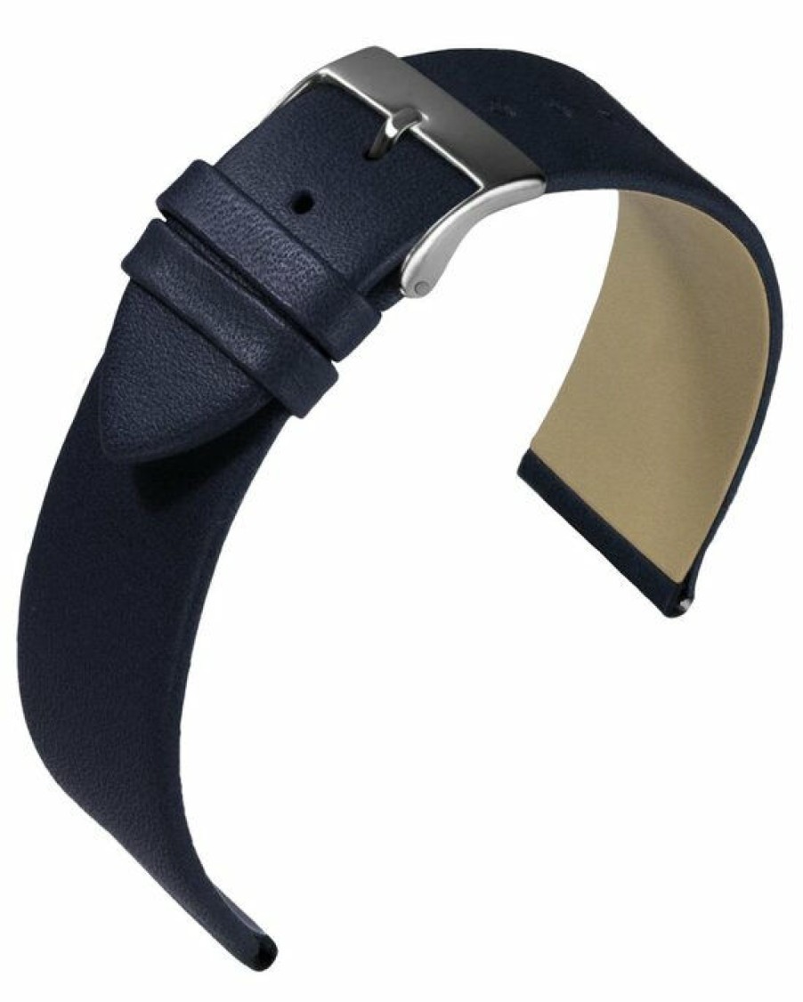 Eulit Eulit Uni Uhrenarmband Leder Blau 50341616502 | Uhrbander & Zubehor