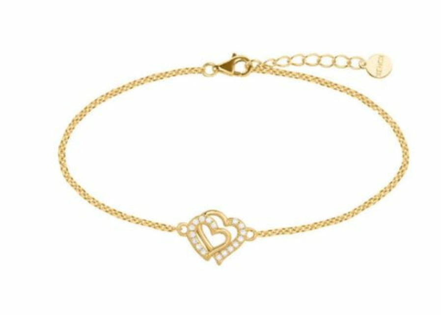 Xenox Xenox Armband 925/Silber Gelbgold Plattiert | Armbander