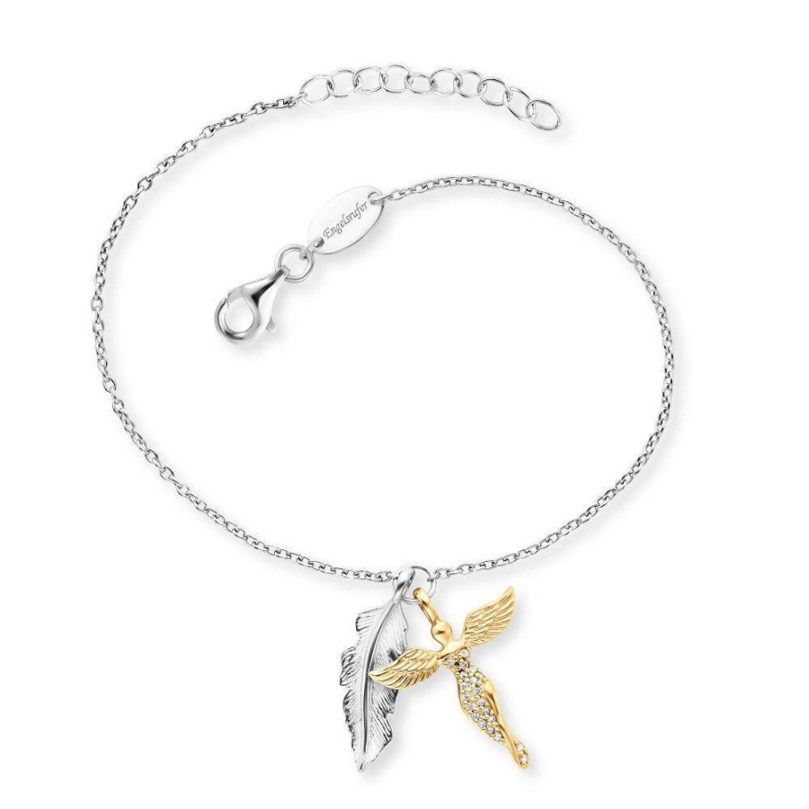 Engelsrufer Damen-Armband 'Feder&Engel' Erb-Feder-Angel-Big | Armbander