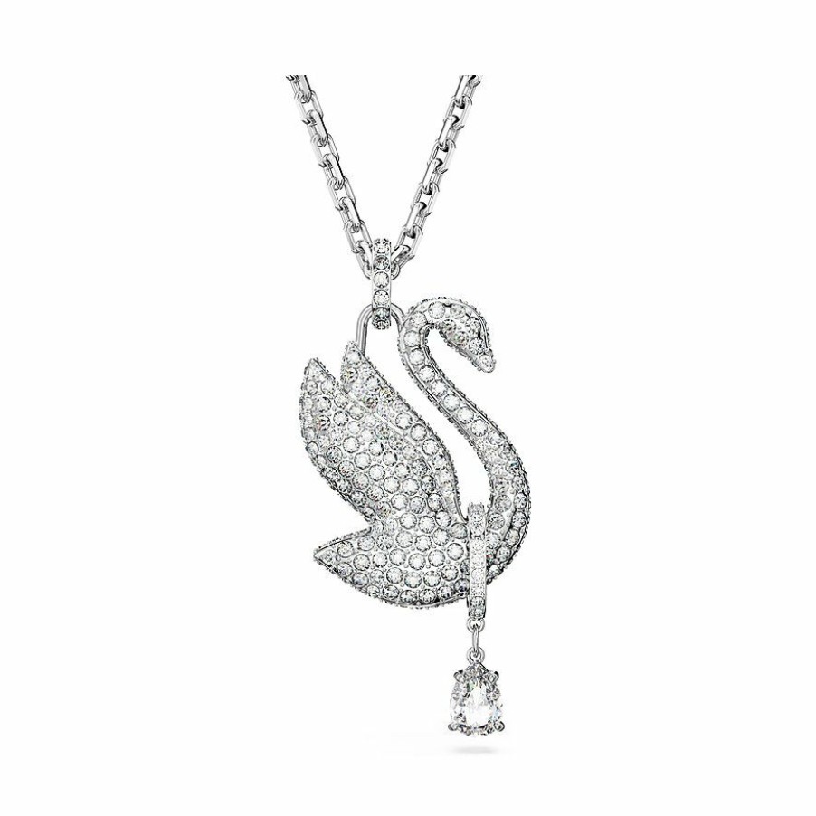 Swarovski Swarovski Damen Halskette Iconic Swan Silber 5647546 | Halsketten