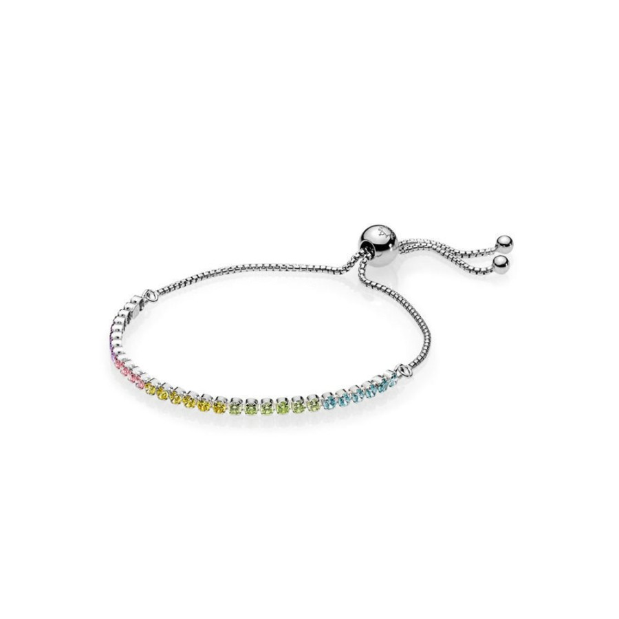 Pandora Pandora Moments Damen Multi-Colour Sparkling Armband Silber 590524Pczmx-1 | Armbander