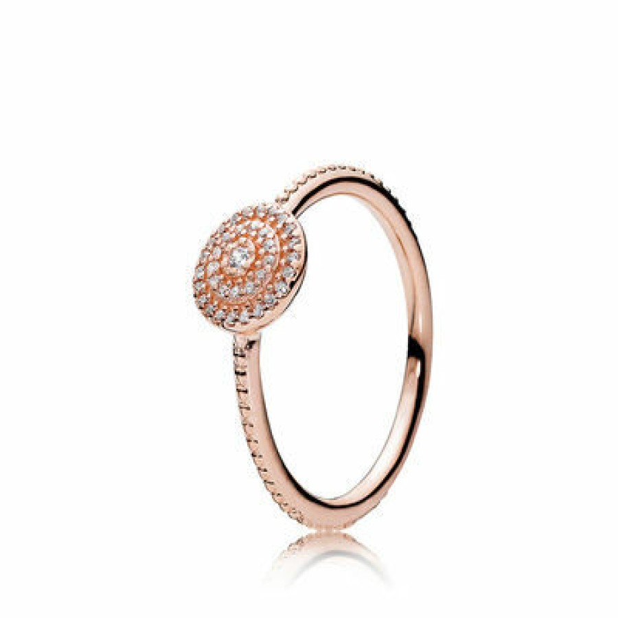 Pandora Pandora Damen Ring Strahlende Eleganz Grose 54 Rosegold 180986Cz-54 | Ringe