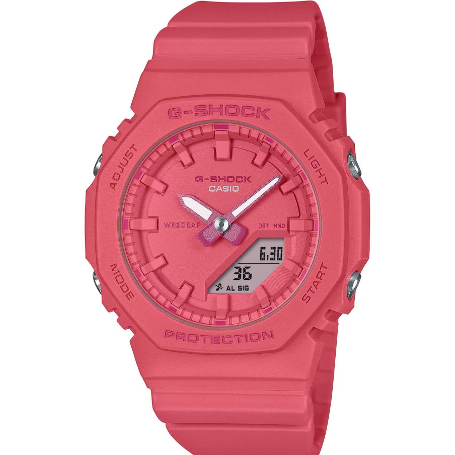 Casio G-Shock Damen Analoguhr Classic Mit Resinband Pink Gma-P2100-4Aer | Analoguhren