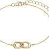 Xenox Xenox Damen Armband Mit Anhanger Verschlungenen Elemente Gold Xs2243G | Armbander