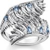 Thomas Sabo Thomas Sabo Damen-Ring Phonix-Flugel Blaue Steine Tr2409-644-1 | Ringe