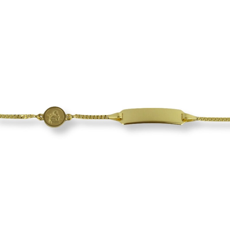 Dein-Juwelier Kollektion Kiner Id-Armband Mit Gravurplatte Gold 801.608.14 | Armbander