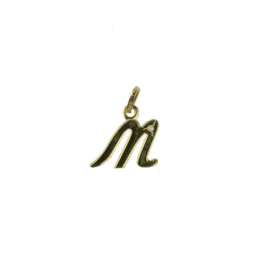 Dein-Juwelier Kollektion Damen Anhanger Buchstabe M Gold 803.1092.1 | Charms & Anhanger