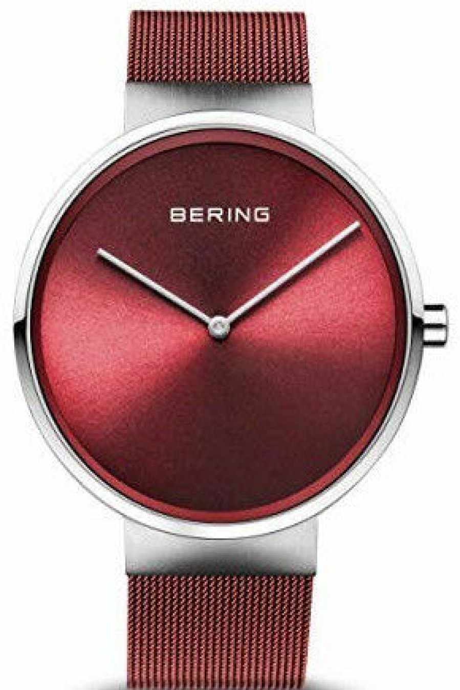 Bering Bering Uni Analoguhr Classic Silber Rot 14539-303 | Analoguhren