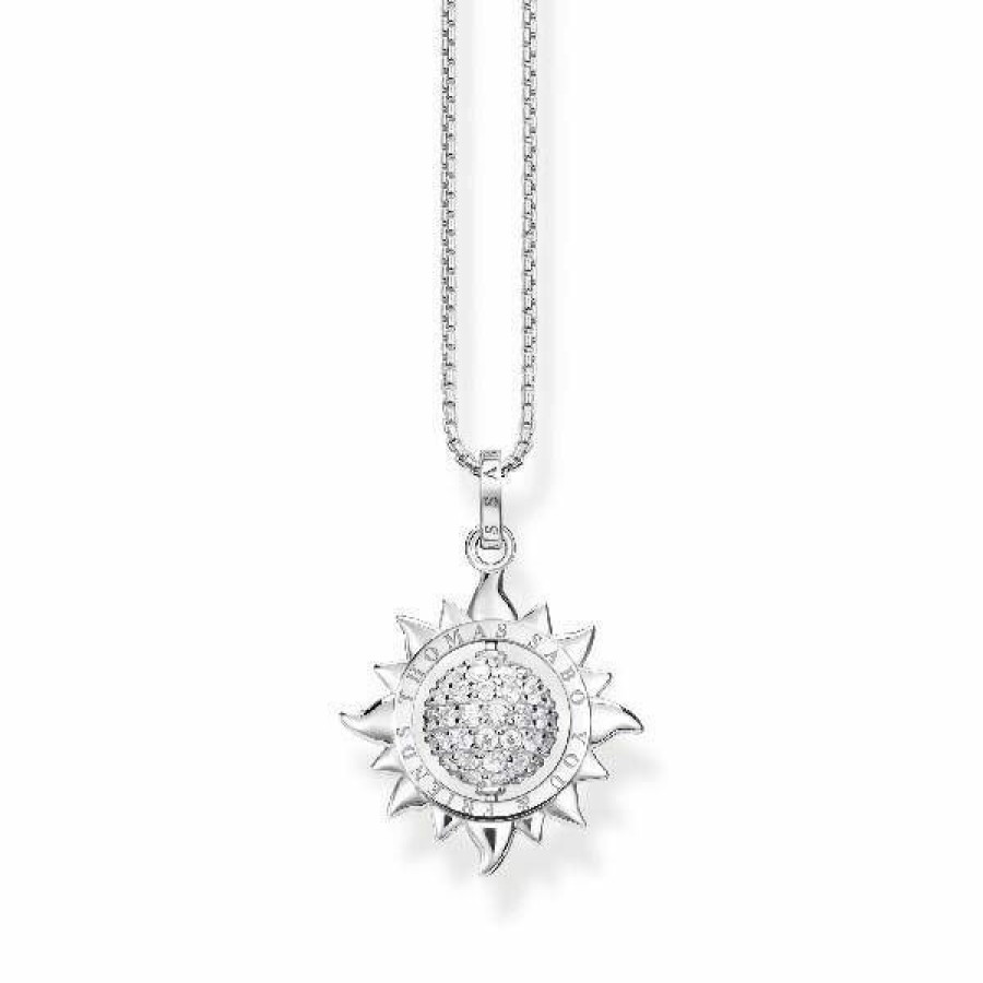 Thomas Sabo Thomas Sabo Halskette Mit Sonnenanhanger Silber Scke150335 | Halsketten