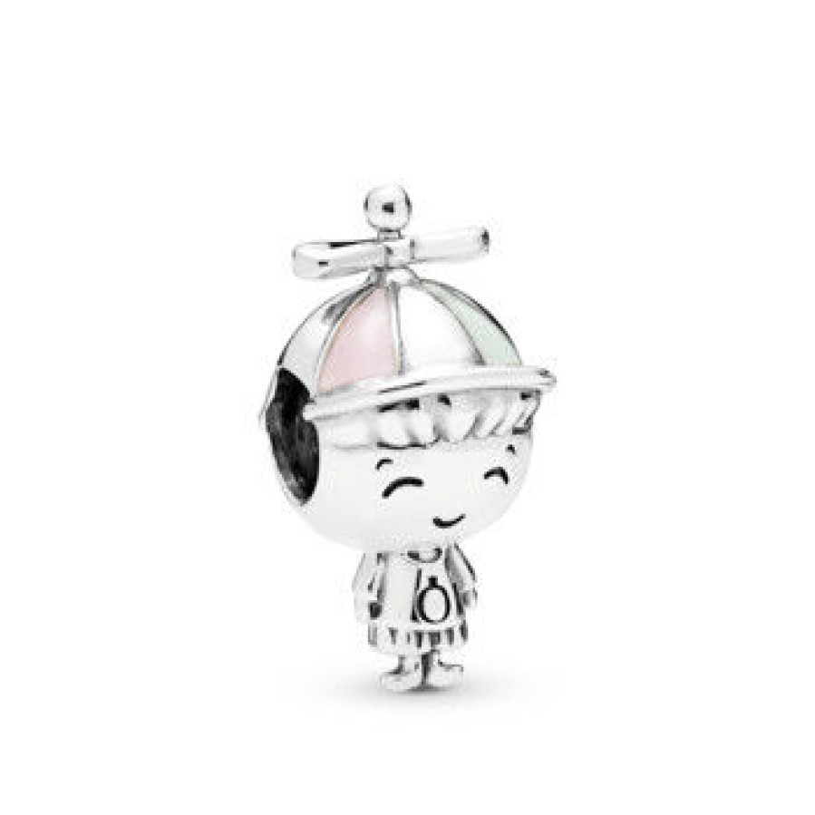 Pandora Pandora Damen Anhanger Charm Propeller Hat Boy Silber 798015Enmx | Charms & Anhanger